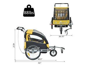 CYBER MONDAY SALE Double Child Baby Kids Bike Trailer Jogger Stroller Jogger CYBER MONDAY SALE Double Child Baby Kids Bike Trailer Jogger Stroller Jogger