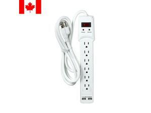 6 Outlets Surge Protected Power Strip 2 Dual USB Charging Ports 6ft cord 6 Outlets Surge Protected Power Strip 2 Dual USB Charging Ports 6ft cord