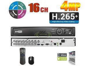 16CH H265+ 4MP TurboHD DVR, Support TVI/CVI/AHD/CVBS up to 4MP- 16CH H265+ 4MP TurboHD DVR, Support TVI/CVI/AHD/CVBS up to 4MP-