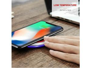 Fast Qi Wireless Charger Charging Pad For iPhone 12 11 Xs Xr S8 S9 S10 Fast Qi Wireless Charger Charging Pad For iPhone 12 11 Xs Xr S8 S9 S10