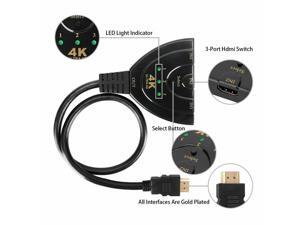 New 4K HDMI Spliter 3 Input 1 Output HDMI Switcher 1080p for HDTV, PS3, Xbox,TV New 4K HDMI Spliter 3 Input 1 Output HDMI Switcher 1080p for HDTV, PS3, Xbox,TV