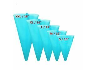 10 PK Icing Piping DIY Pastry Bag Cream Reusable Silicone Cake Decorng Tool 10 PK Icing Piping DIY Pastry Bag Cream Reusable Silicone Cake Decorng Tool