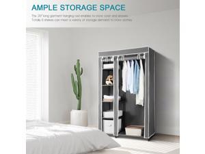 Portable Wardrobe Clothes Closet Durable Non-woven Fabric Home Storage Organizer Portable Wardrobe Clothes Closet Durable Non-woven Fabric Home Storage Organizer
