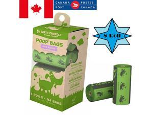 Poop Bags - 8 Rolls/144 Bags Dog Waste Bags Unscented Leak-Proof Easy Tear-Off Poop Bags - 8 Rolls/144 Bags Dog Waste Bags Unscented Leak-Proof Easy Tear-Off