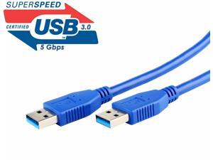 USB 3.0 A Male to A Male USB to USB Cable Speed Cord for Data Transfer 32 Feet USB 3.0 A Male to A Male USB to USB Cable Speed Cord for Data Transfer 32 Feet