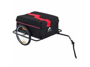 Bike Cargo Trailer Bicycle Shopping Cart Carrier Steel w/ Rain Cover Outdoor Bike Cargo Trailer Bicycle Shopping Cart Carrier Steel w/ Rain Cover Outdoor