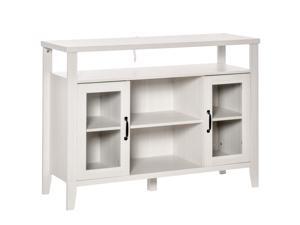 Rustic Style Sideboard Storage Cabinet Cupboard with Glass Doors Rustic Style Sideboard Storage Cabinet Cupboard with Glass Doors