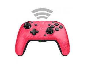 PDP Faceoff Wireless Deluxe Controller  Pink Camo  Nintendo Switch