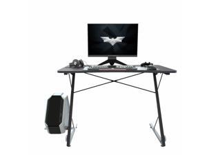 Wlvos Z-Shaped Gaming Desk Professional E-Sport Gamer Workstation with LED Lights & Large Carbon Fiber Surface Ergonomic PC Gaming Table for Home Office Wlvos Z-Shaped Gaming Desk Professional E-Sport Gamer Workstation with LED Lights & Large Carbon Fiber Surface Ergonomic PC Gaming Table for Home Office
