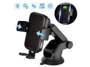 YOOZI Wireless Car Charger, 15W Qi Fast Charging Auto Clamping Car Charger Phone Mount Windshield Dashboard Air Vent Phone Holder for iPhone 11Pro/Max/XR/11/X/8, Samsung S10/S10+/S9/S9+/S8/S8+ YOOZI Wireless Car Charger, 15W Qi Fast Charging Auto Clamping Car Charger Phone Mount Windshield Dashboard Air Vent Phone Holder for iPhone 11Pro/Max/XR/11/X/8, Samsung S10/S10+/S9/S9+/S8/S8+