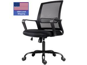 SMUGDESK Home Office Chair, Mid Back Mesh Office Computer Swivel Desk Task Chair, Ergonomic Executive Chair with Armrests SMUGDESK Home Office Chair, Mid Back Mesh Office Computer Swivel Desk Task Chair, Ergonomic Executive Chair with Armrests