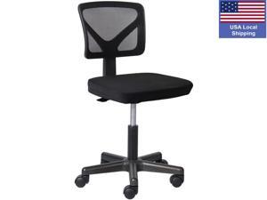 SMUGDESK Armless Office Chair Mesh Ergonomic Computer Chair Lumbar Support Low Back with Rolling Casters for Small Spaces SMUGDESK Armless Office Chair Mesh Ergonomic Computer Chair Lumbar Support Low Back with Rolling Casters for Small Spaces