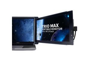 Trio Max Slide Portable Monitor for Laptop, 14" FHD 1080P Attachable Laptop Screen Eye Care, USB C/USB A Dual or Triple Displays,13-17" Laptops Windows/OS/Android/Nintendo Switch(One Trio Max Screen) Trio Max Slide Portable Monitor for Laptop, 14" FHD 1080P Attachable Laptop Screen Eye Care, USB C/USB A Dual or Triple Displays,13-17" Laptops Windows/OS/Android/Nintendo Switch(One Trio Max Screen)