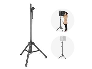 Neewer NW002-1 Wind Screen Bracket Stand with Aluminum Tube, Non-slip Feet, Adjustable Height, 65.2 inches/165.5 centimeters Stand Suitable for Supporting Acoustic Isolation Shield in Studio (Black)