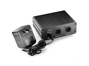 Neewer 2-Channel 48V Phantom Power Supply with Power Adapter for Condenser Microphones, Transfer Sound Signal to External Sound Card Neewer 2-Channel 48V Phantom Power Supply with Power Adapter for Condenser Microphones, Transfer Sound Signal to External Sound Card