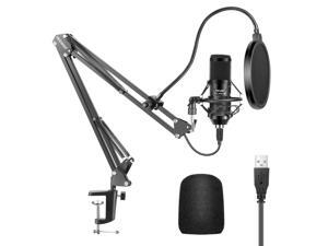 Neewer USB Microphone Kit, 192KHZ/24Bit Supercardioid Condenser Microphone with Boom Arm and Shock Mount for YouTube Vlogging, Game Streaming, Podcasting, and Skype Calls, Plug&Play(Black) Neewer USB Microphone Kit, 192KHZ/24Bit Supercardioid Condenser Microphone with Boom Arm and Shock Mount for YouTube Vlogging, Game Streaming, Podcasting, and Skype Calls, Plug&Play(Black)