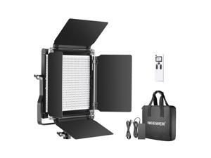 Neewer Advanced 2.4G 660 LED Video Light, Dimmable Bi-Color LED Panel with LCD Screen and 2.4G Wireless Remote for Portrait Product Photography, Studio Video Shooting with Metal U Bracket and Barndoor Neewer Advanced 2.4G 660 LED Video Light, Dimmable Bi-Color LED Panel with LCD Screen and 2.4G Wireless Remote for Portrait Product Photography, Studio Video Shooting with Metal U Bracket and Barndoor