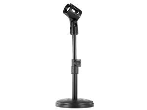 Neewer Stable Desktop Mic Stand with Black Iron Base, Mic Clip and 5/8" Male to 3/8" Female Screw for Blue Yeti Snowball Spark & Other Microphone