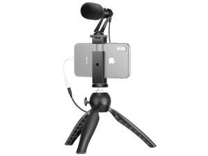Neewer Mini Tripod Table Top Phone Tripod Stand with Universal Smartphone Clip, Compatible with iPhone 11/11 Pro/11 Pro Max/X/8Plus/8/7Plus/7, Samsung Huawei etc, Fully Adjustable Angle Rotation