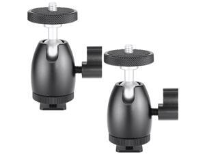 Neewer 2 Pieces 1/4-inch Screw Tripod Mini Ball Head Hot Shoe Adapter Camera Cradle for HTC Vive VR, Base Station, LED Ring Light, Camera Camcorder Neewer 2 Pieces 1/4-inch Screw Tripod Mini Ball Head Hot Shoe Adapter Camera Cradle for HTC Vive VR, Base Station, LED Ring Light, Camera Camcorder
