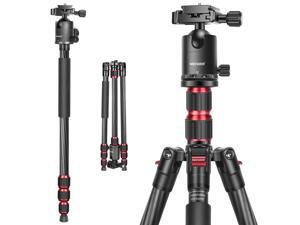 Neewer 79 Inches Carbon Fiber Camera Tripod Monopod with 2 Center Axis, 360 Degree Ball Head, 1/4 inch Quick Shoe Plate and Bag for DSLR Camera Video Camcorder Travel and Work,Load up to 26.5 pounds Neewer 79 Inches Carbon Fiber Camera Tripod Monopod with 2 Center Axis, 360 Degree Ball Head, 1/4 inch Quick Shoe Plate and Bag for DSLR Camera Video Camcorder Travel and Work,Load up to 26.5 pounds