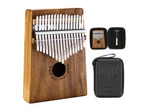 Neewer Kalimba 17 keys Thumb Piano, Kalimba Mbira Sanza Finger Piano with Waterproof Protective Box, Tune Hammer and Study Instruction, Musical Instrument Gift for Kids Adults Beginners(Acacia Wood) Neewer Kalimba 17 keys Thumb Piano, Kalimba Mbira Sanza Finger Piano with Waterproof Protective Box, Tune Hammer and Study Instruction, Musical Instrument Gift for Kids Adults Beginners(Acacia Wood)