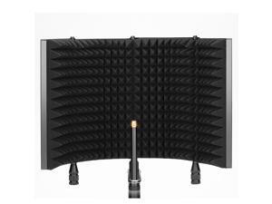 Neewer Pro Microphone Isolation Shield, 4-Panel Mic Shield, High density Absorbent Foam Front & Vented Metal Back Plate, Compatible with Blue Yeti and Any Condenser Microphone Recording Equipment Neewer Pro Microphone Isolation Shield, 4-Panel Mic Shield, High density Absorbent Foam Front & Vented Metal Back Plate, Compatible with Blue Yeti and Any Condenser Microphone Recording Equipment