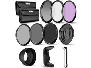 Neewer 58MM Professional UV CPL FLD Lens Filter and ND Neutral Density Filter(ND2, ND4, ND8) Accessory Kit for Canon Rebel and EOS Camera