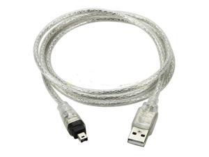 Usb To 1394 4Pin Cable Usb Male To Firewire Ieee 1394 4 Pin Male Ilink Adapter Cord Firewire 1394 Cable For Sony Dcr Trv75e Dv - Standard - Set Of 1