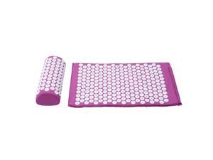 Purple Massage Acupressure Yoga Mat With Pillow Stress Relief Exercise Mat - Purple