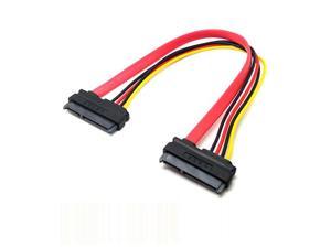1 Set of Sata Female To Female Adapter Cable Converter 22Pin Sata With 7Pin15pin Female To Male Sata Power Data Cable Standard