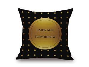 Embrace Tomorrow On Cotton & Linen Pillow Cover - Standard