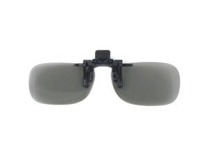 Passive Circular Polarized Clip On 3D Glasses For Lg Sony Tv Masterimage Disney Digital Reald Cinemas- Black - Standard