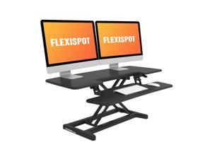 FlexiSpot Height Adjustable Standing Desk Converter 42 Inch Home Office Computer Desk Riser with Removable Keyboard Tray FlexiSpot Height Adjustable Standing Desk Converter 42 Inch Home Office Computer Desk Riser with Removable Keyboard Tray