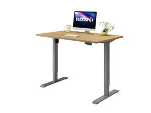 FLEXISPOT Home Office Electric Height Adjustable Standing Desk 7-Button Memory Controller Computer Desk WIth 48" Width Desktop Ergonomic Stand Up Desk (Oak Top + Gray Frame) FLEXISPOT Home Office Electric Height Adjustable Standing Desk 7-Button Memory Controller Computer Desk WIth 48" Width Desktop Ergonomic Stand Up Desk (Oak Top + Gray Frame)