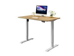 FLEXISPOT Home Office Electric Height Adjustable Standing Desk 7-Button Memory Controller Computer Desk WIth 48" Width Desktop Ergonomic Stand Up Desk (Oak Top + White Frame) FLEXISPOT Home Office Electric Height Adjustable Standing Desk 7-Button Memory Controller Computer Desk WIth 48" Width Desktop Ergonomic Stand Up Desk (Oak Top + White Frame)