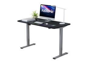 FLEXISPOT Home Office Electric Height Adjustable Desk Computer Table with 48" x 30" Width Desktop Ergonomic 2-Button Controller Standing Desk (Gray Frame+ Black Top) FLEXISPOT Home Office Electric Height Adjustable Desk Computer Table with 48" x 30" Width Desktop Ergonomic 2-Button Controller Standing Desk (Gray Frame+ Black Top)