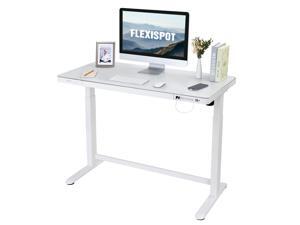 FLEXISPOT Home Office Electric Height Adjustable Desk 48" x 24" Desktop Ergonomic Memory Controller Standing Desk with Drawer Computer Desk With USB Charge Ports FLEXISPOT Home Office Electric Height Adjustable Desk 48" x 24" Desktop Ergonomic Memory Controller Standing Desk with Drawer Computer Desk With USB Charge Ports
