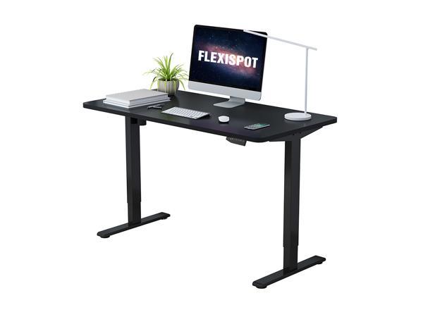 FlexiSpot Home Office Electric Height Adjustable Desk 40 x 24 Width  Desktop Computer Desk Ergonomic 2-Button Controller Standing Desk Computer  Table (Black Frame + Mahogany Top) 