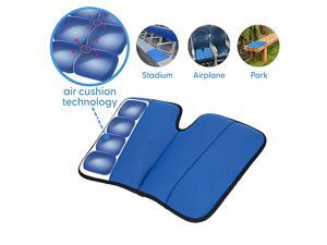 Seat Cushion NonSlip Orthopedic Support Cushion Back Sciatica Coccyx and Tailbone Pain Stadium bleacher Park Outdoor Blue Portable Seat Cushion NonSlip Orthopedic Support Cushion Back Sciatica Coccyx and Tailbone Pain Stadium bleacher Park Outdoor Blue Portable