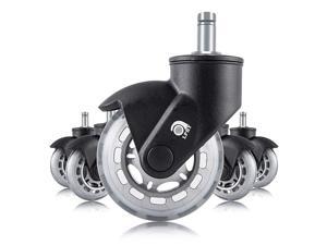 Office Chair Wheels Set of 5 3 Smooth Rolling Heavy Duty Casters Safe for All Floors Including Hardwood Universal Stem 716 Inch Black Office Chair Wheels Set of 5 3 Smooth Rolling Heavy Duty Casters Safe for All Floors Including Hardwood Universal Stem 716 Inch Black