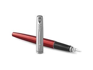 Jotter Fountain Pen Kensington Red Body with Chrome Trim Medium Point Blue Ink Includes Gift Box Jotter Fountain Pen Kensington Red Body with Chrome Trim Medium Point Blue Ink Includes Gift Box