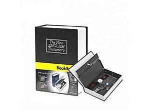 Diversion Book Safe with Combination Lock,Book Hidden Safe,Black,9.5 x 6.1 x 2.1 Inches
