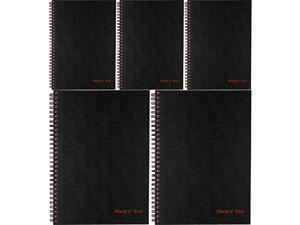 Hardcover Notebook Twin Spiral Wirebound MediumLarge BlackRed 70 Ruled Sheets Pack of 1 400110532 5 Pack Hardcover Notebook Twin Spiral Wirebound MediumLarge BlackRed 70 Ruled Sheets Pack of 1 400110532 5 Pack