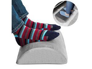 Ergonomic Foot Rest Under Desk Cushion 100 Memory Foam Pillow Non Slip Bottom Half Cylinder Padded for Leg Support for Home Office Airplane Plane Travel Grey Ergonomic Foot Rest Under Desk Cushion 100 Memory Foam Pillow Non Slip Bottom Half Cylinder Padded for Leg Support for Home Office Airplane Plane Travel Grey