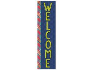 Blue and Red Plaid Welcome Back to School Vertical Banner Classroom Decoration 12 x 45 Blue and Red Plaid Welcome Back to School Vertical Banner Classroom Decoration 12 x 45