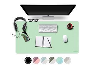EMINTA Waterproof Desk Pad Protector 2019 Sewing Reinforcement Dual Sided PU Leather Mouse Mat Desk Blotter Pad Desk Writing Mat for OfficeHome GreenBlue 315x157x01inch EMINTA Waterproof Desk Pad Protector 2019 Sewing Reinforcement Dual Sided PU Leather Mouse Mat Desk Blotter Pad Desk Writing Mat for OfficeHome GreenBlue 315x157x01inch