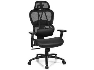 Mesh Office Chair High Back Computer Chair wRemovable Lumbar Support Adjustable Headrest and Armrest Swivel Reclining Ergonomic Mesh Office ChairBlack Mesh Office Chair High Back Computer Chair wRemovable Lumbar Support Adjustable Headrest and Armrest Swivel Reclining Ergonomic Mesh Office ChairBlack