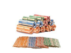 Coin Roll Wrappers 440 Pack Assorted Flat Coin Papers Bundle of Quarters Nickels Dimes Pennies Coin Roll Wrappers 440 Pack Assorted Flat Coin Papers Bundle of Quarters Nickels Dimes Pennies