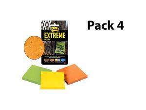 Postit Extreme Notes Stop ReWork on The Job Works in 0120 Degrees Fahrenheit Sticks Where Other Notes Cant Green Orange Yellow 3 in x 3 in 3 PadsPack 45 SheetsPad Pack 4 Postit Extreme Notes Stop ReWork on The Job Works in 0120 Degrees Fahrenheit Sticks Where Other Notes Cant Green Orange Yellow 3 in x 3 in 3 PadsPack 45 SheetsPad Pack 4